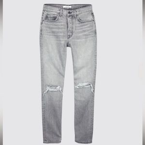 GRLFRND Karolina Lead Gray Ankle Denim Jeans